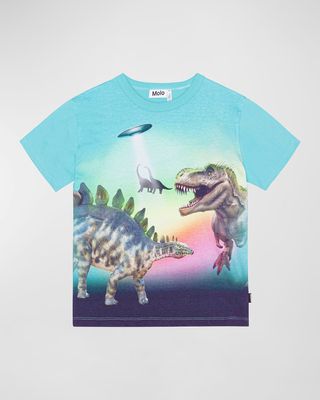 Boy's Riley Dinosaur & UFO Graphic T-Shirt, Size 8-10