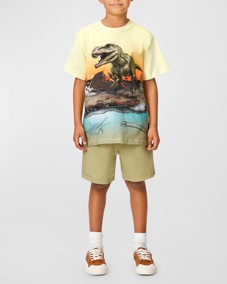 Boy's Riley Short-Sleeve T-Shirt, Size 4-7