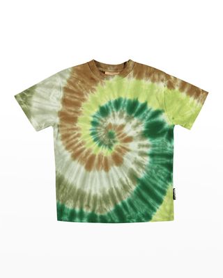Boy's Riley Tie-Dye Swirl Short-Sleeve T-Shirt, Size 8-12