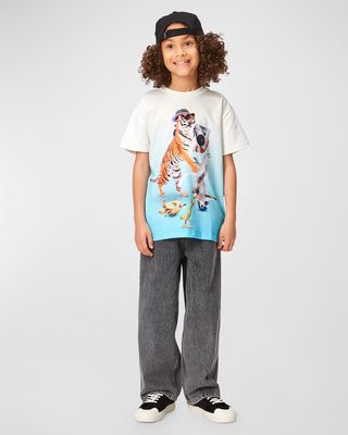 Boy's Roxo Dancing Animals Graphic T-Shirt, Size 8-10