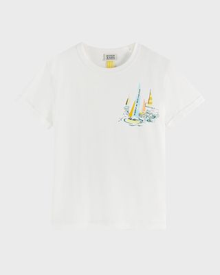Boy's Short-Sleeve Artwork T-Shirt, Size 4-12