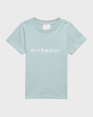 Boy's Short-Sleeve Reverse Logo Print T-Shirt, Size 6M-3
