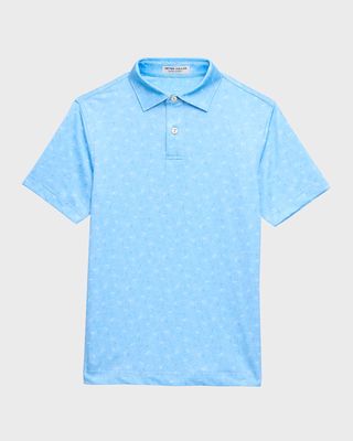Boy's Show Me the Way Performance Jersey Short-Sleeve Polo Shirt, Size XS-XL