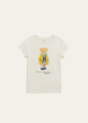 Boy's Spring Polo Bear Graphic T-Shirt, Size 2-4