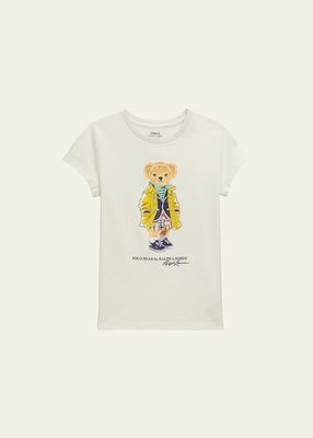 Boy's Spring Polo Bear Graphic T-Shirt, Size 5-6X