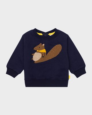 Boy's Squirrel Graphic Sweatshirt, Size 3M-24M