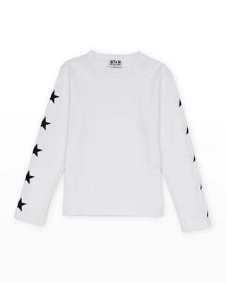 Boy's Star Print T-Shirt, Size 4-10