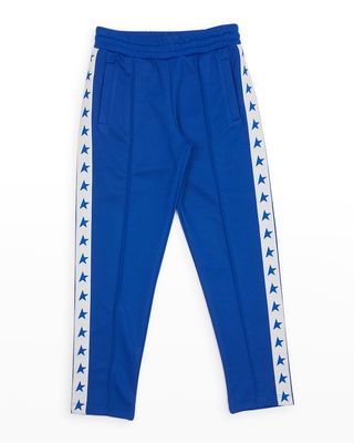 Boy's Star Tapered Joggers, Size 4-10