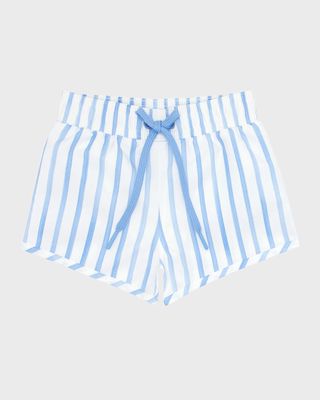 Boy's Striped Boardie Shorts, Size 3T-10