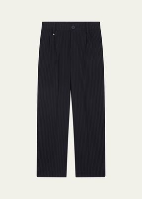 Boy's Striped Suit Pants, Size 4-16