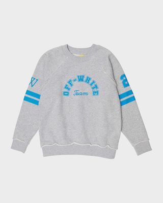 Boy's Team 23 Raglan-Sleeve Sweatshirt, Size 12-14