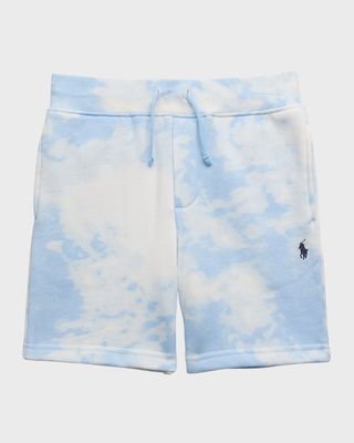 Boy's Tie-Dye Printed Shorts, Size S-XL