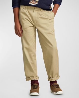 Boy's Twill Classic Chino Pants, Size 8-20