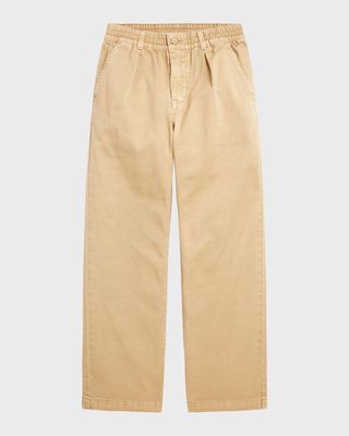 Boy's Twill Pleated Pants, Size 8-20