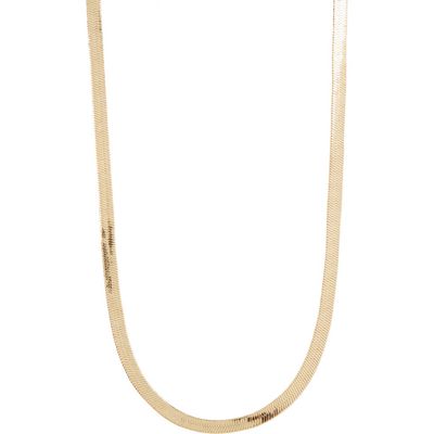 BP. 14K Gold Dipped Herringbone Chain Necklace 