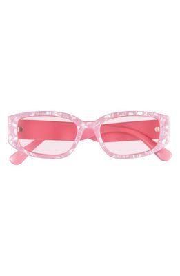 BP. 48mm Rectangular Sunglasses in Pink