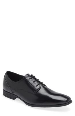 BP. Andrew Plain Toe Leather Derby in Black