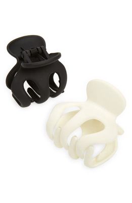 BP. Assorted 2-Pack Claw Clips in Black- White