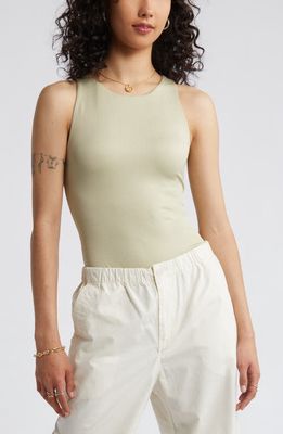 BP. Butter Tank Bodysuit in Green Foam