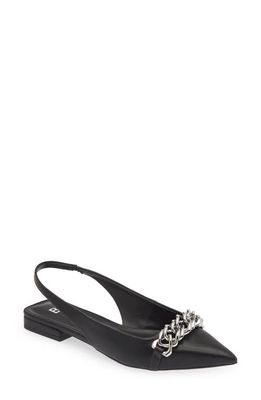 BP. Camille Pointed Toe Slingback Flat in Black