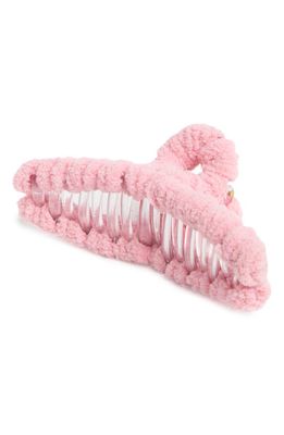 BP. Cozy Fleece Wrapped Claw Clip in Pink