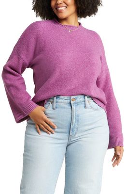 BP. Cozy Roll Crewneck Sweater in Purple Gem