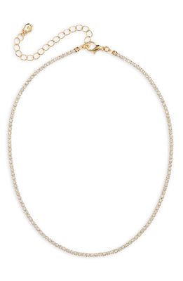 BP. Cubic Zirconia Tennis Necklace in 14K Gold Dipped