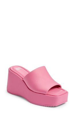 BP. Dylan Platform Slide Sandal in Pink Punch
