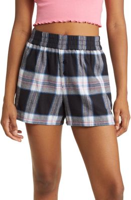 BP. Flannel Pajama Shorts in Black Griffin Plaid