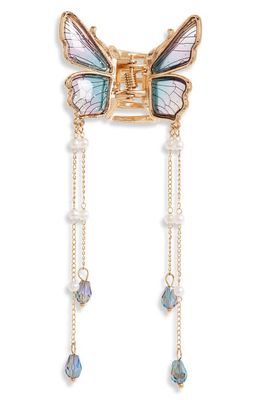 BP. Fringe Butterfly Claw Clip in Gold Multi