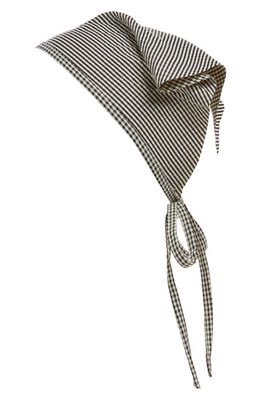 BP. Gingham Headscarf in Black- White