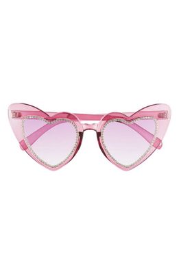 BP. Heart Sunglasses in Pink- Silver