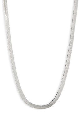 BP. Herringbone Chain Necklace in Sterling Silver Dipped