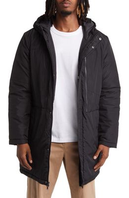 BP. Hooded Water Resistant Puffer Jacket in Black