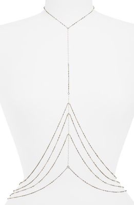 BP. Layered Beaded Body Chain in Silver