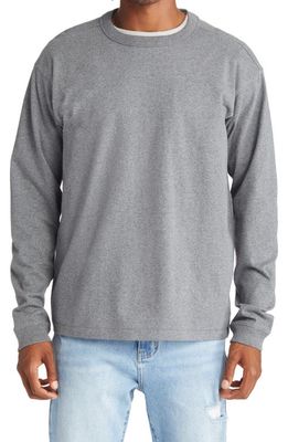 BP. Long Sleeve Crewneck T-Shirt in Grey Dark Heather