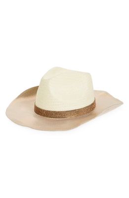 BP. Metallic Straw Cowboy Hat in Natural- Metallic Multi