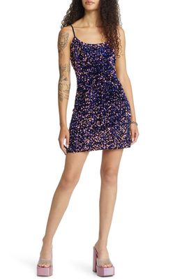 BP. Night Out Sequin Camisole Dress in Black Multi Sequins