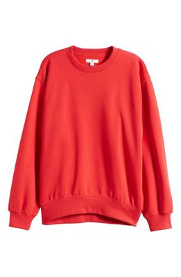 BP. Oversize Crewneck Sweatshirt in Red Salsa