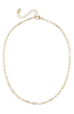 BP. Paper Clip Link Chain Necklace in 14K Gold Dipped