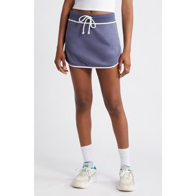 BP. Piped Knit Skort in Blue Shadow