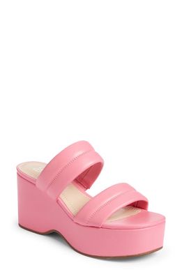 BP. Raquelle Wedge Sandal in Pink Punch