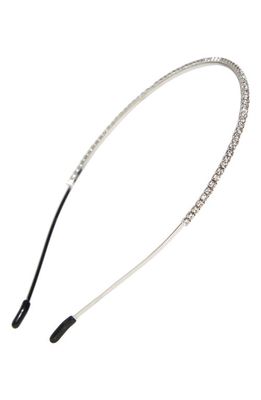 BP. Rhinestone Headband in Silver- Clear