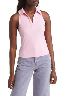 BP. RIb Polo Tank in Pink Frosting