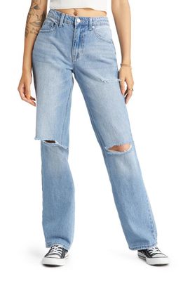 BP. Ripped High Waist Baggy Jeans in 90S Destroy