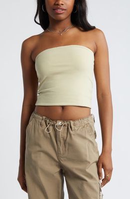 BP. Scallop Trim Tube Top in Green Foam