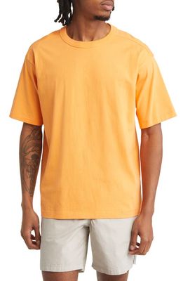 BP. Solid Cotton Crewneck T-Shirt in Orange Pepino