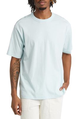 BP. Solid Cotton Crewneck T-Shirt in Teal Cool