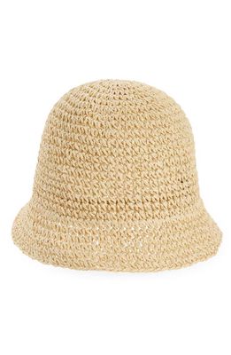 BP. Straw Bucket Hat in Almond