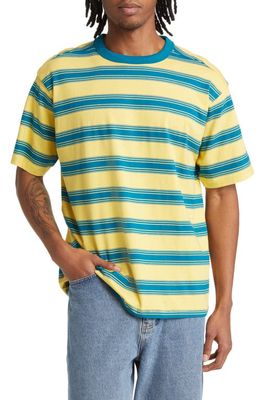 BP. Stripe Cotton Jersey Tee in Yellow Beachball Stripe
